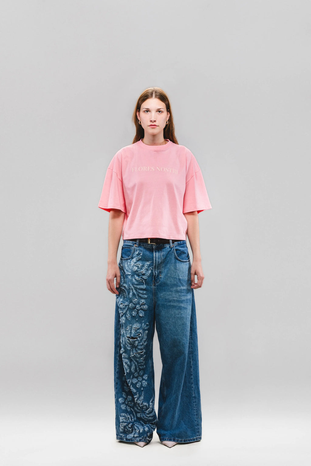 ORGANIKUS PAMUT FOLK FIT T-SHIRT - CANDY PINK
