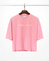 ORGANIKUS PAMUT FOLK FIT T-SHIRT - CANDY PINK