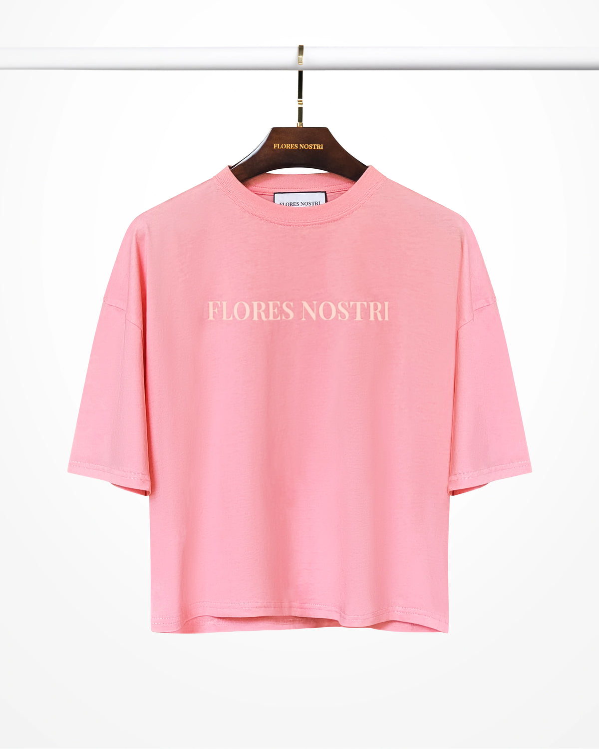 ORGANIKUS PAMUT FOLK FIT T-SHIRT - CANDY PINK