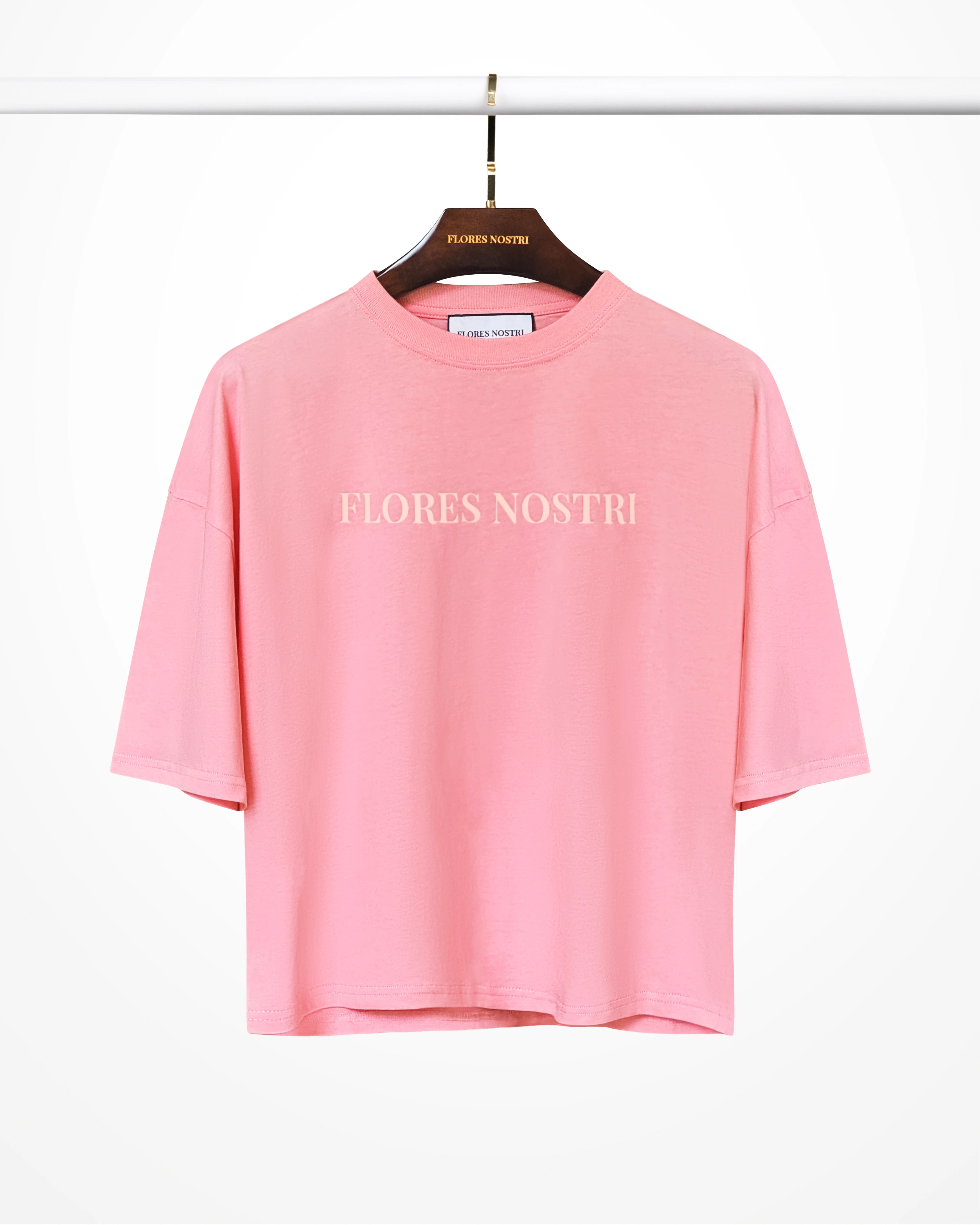 ORGANIKUS PAMUT FOLK FIT T-SHIRT - CANDY PINK
