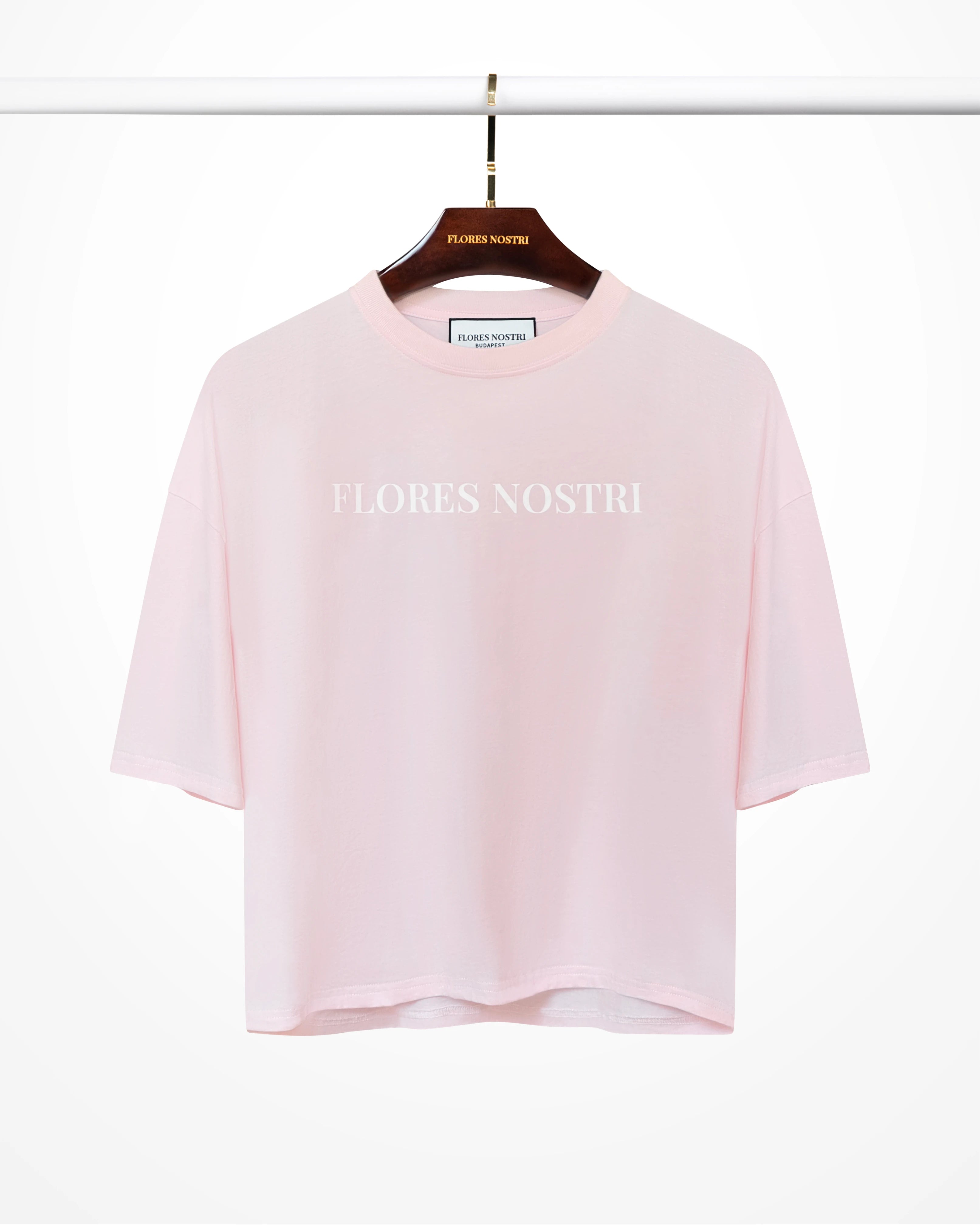 ORGANIKUS PAMUT FOLK FIT T-SHIRT - PINK MARSHMALLOW
